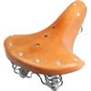 ibasenice Sella Bici retrò in Pelle Bovina, Comoda, per Bici da Corsa | Cuscino Seduta per Esterni, Design Semplice Khaki, Protezione Urti, Uso All'aperto