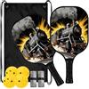 FRODOTGV Vapore in fibra di vetro carbonio Pickleball Paddle | Pala de Pickleball per principianti intermedi