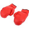 DEARMAMY Guantoni da Boxe da Allenamento Professionali in PU Rosso | Anti Strappo, Fodera Traspirante e Fori D'aria, Fascia Polso Ampia per Colpitori e Sacco