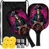 FRODOTGV Buccaneer Skull Retro espanso Sweet spot Pickleball Paddles | Pala de Pickleball per principianti intermedi