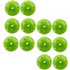 Luxshiny 12 Pezzi Palline da Allenamento per Golf Forate Verdi in PE | Fori Progettati Scientificamente, Movimento Rettilineo e Bilanciato, Uso Outdoor per Giocatori di Ogni Età