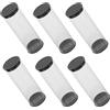 NUOBESTY 6 Pezzi PVC Contenitore Cilindrico Trasparente per Palline da Golf | Custodia Riutilizzabile, Chiusura Sicura Contro la Perdita, Protegge Dai Danni, per Esposizione e Allenamento