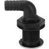 AKLOSIPY Raccordo in nylon da 1,9 cm, design regolabile, blocca l'acqua, accessori eccellenti per barche, yacht, camper (tubo a 90 gradi, altezza: 96 mm / 3.8in