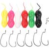 Baxnore 6 pezzi 11 cm 16 g TPR simulazione esche da pesca finte esche a forma di multi colore per la pesca in barca in acqua di mare