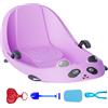 Generic Luges Da Neve Forniture Sportive Con Schienale Integrato | Slittino Esterno Per Con Freno Per E Ragazzi in Tempo Freddo su Colline Innevate Parco Giardino e Area