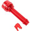 TEHAUX Strumento per Impennare Frecce con Arco, Regolabile 3D, ABS Rosso | Attacco Simultaneo a Tre Pliche, Scala Precisa, per Aste 3, 2-11mm, Officina e Uso All'aperto
