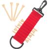 POPETPOP Supporto per Tee da Golf Portatile in Plastica Rosso, Compatto | Organizer da Appendiabiti per Golfing, Antiusura, Facile da Usare, Leggero, Copertura
