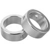 VANZACK 2 Pezzi Tappo Maniglia in Alluminio per Attrezzatura Fitness, M5 X | Copertura Rotonda Argento, Rimozione Facile e Presa Stabile, per Manubri e Attrezzi Fitness