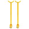 Fabater Swing Trainer Allineamento, 2 Pezzi, ABS, Correzione Postura Polso | Strumento per esercitarsi nel , 73 g, per mancini e destrimani, controllo della traccia piana, giallo