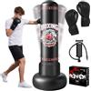 Qoosea Sacco da Boxe da Terra, 170cm Sacco Boxe Bambini Pungiball Gonfiabile con Guantoni de Box, Sacchi da Box Gonfiabile per Pratica di Taekwondo Karate MMA, Regalo per Ragazzi Ragazze