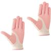Homoyoyo Guanti da Golf Traspiranti Donna in Microfibra Rosa, Antiscivolo