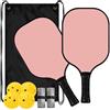 FRODOTGV Pagaia per pickleball in carbonio a bassa vibrazione, tinta unita, colore | Pala de Pickleball fibra de vidrio per giocatori intermedi