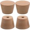 TOPBATHY 4 Pezzi Porta Sci Verticale in Legno per Parete, Espositore da | Faggio, Montaggio Semplice Ferramenta Inclusa, Stile Minimale e Venatura Naturale, per Casa e Negozio