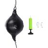 MAGICLULU Palla di Reazione da Boxe Elastici per Allenamento, Nera | Casa e Workout, Colpi Precisi e Rimbalzo Stabile, Pompa, Ago e Ganci