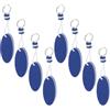 Luxshiny 8 Pezzi Portachiavi Galleggiante Ovale in Eva Blu per Chiavi | Zaini, Pesca e Sport Acquatici, Presa Comoda, Resistente alla Deformazione, Design Creativo