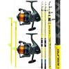 Kolpo Combo Pesca Surfcasting con 2 Canne Telescopiche | 2 Mulinelli con Filo, 2 Puntali Surf