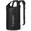 Spigen A631 Borsa Impermeabile IPX6 30L con Tasca | Nero, Borsa Impermeabile IPX6 30L, Tasca Interna, Cinghie Regolabili per Zaino o Tracolla. Roll-top