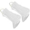 Gadpiparty 2 Pezzi Borsa Porta Stivali Trasparente in PVC con Zip, Grande