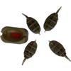 JUMPLAWN Pasturatore Inline per Carpe Stampo, Set 15 20 25 35 G | Piombo per Pesca a Specie di Pesci, Accessori Feeder, Formato Stampo Incluso, Uso Specifico per Pesca Sportiva