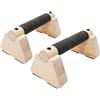 MEETOZ Barre parallele in legno, solide barre per flessioni, attrezzature per calisthenics, piedini in gomma antiscivolo, per ginnastica, ginnastica, aerobica