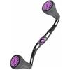Qianly Manovella per Mulinello Braccio Manico Accessorio con Braccio Carbon Style in Lega di Alluminio E Impugnatura EVA per Controllo su 8×5 Mm E 7×4 Mm , Viola , Viola