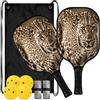 FRODOTGV Cheetah Leopard Spin & Power Pickleball Paddle | Per interni ed esterni