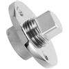 Luxshiny Tappo di Scarico per Yacht in Acciaio Inox, Argento