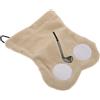 TOPBATHY Custodia per Palline da Golf Compatta, Doppio Lato, Kaki | Tessuto Felpato Leggero, Facile da Portare, per Competizione e Pratica, Supporto per Tee