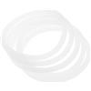 Toyvian 5 Pezzi Set di Anelli di Tenuta in Silicone per Bottiglia 24-40oz | Ricambio Facile da Sostituire, Prestazioni di Tenuta Affidabili, per Bottiglie D'acqua 24-40oz, Colore Bianco