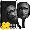 FRODOTGV Mummia Costume Halloween Spin & Power Carbon Pickleball Paddle | Pala de Pickleball fibra de vidrio per giocatori intermedi