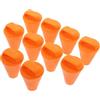 TOPPERFUN 10 Pezzi Tappo di Scarico per Kayak e Canoe, TPE Arancia | Foro di Scarico, Uso su Barche e Paddle Boat, Buona Resistenza All'usura, Design Creativo