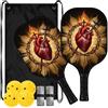 FRODOTGV Heart of Catholic Icon ampliato Sweet spot Pickleball Paddle | Per interni ed esterni