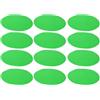 Wakects Dischi di Allenamento per Calcio, 19cm TPE Antiscivolo | Coni da campo rotondi, diametro 7,48 pollici, design piatto flessibile, verde ad alta visibilità, perforatori per pavimenti
