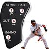 Zestivra Palline da arbitro da baseball, facili da maneggiare, leggere | Gioco per Baseball Softball Arbitri Scorekeeping Portatile ABS Polimero di Piccole Dimensioni Facile Trasportare Tracking