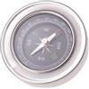 Tofficu Bussola tascabile da 5,8 cm, in acciaio inox, magnetica, per escursioni all'aperto, sopravvivenza, strumento professionale per rilevare magnetismo orologiaio per test di riparazione di orologi