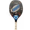 Max Beach Tennis MBT TITAN BLUE, Racchetta Beach Tennis Carbonio 3K - Trattamento Glipper - Eva High Power - Leggera e Bilanciata - Profilo 20 mm - Custodia inclusa - Racchettone da mare, spiaggia