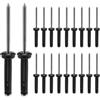 Asyduey Rivetto Tri-Grip 20 Pezzi con 20 O-Ring Tri-Fold Tri-Fold Un Presa Lunga per Acque Profonde Installazione di Kayak, Canoa e Barca