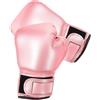 DIYEAH Guanti da Boxe per Rosa, Allenamento Thai, Confortevoli | Imbottitura in Spugna e Pu, Rete Traspirante, Presa Stabile, per Boxing e Thai, Taglia