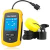 Venterior Portatile Wired Fish Finder Ice Kayak Pesca Gear Acqua Profondità Finder Handheld Fishfinder Display LCD Trasduttore Sonar