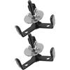 HANABASS 2 Set Supporto da Parete per Casco da Football, Alluminio Nero