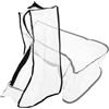 Didiseaon 2 Pezzi Borsa Porta Scarpe Cerniera, Organizer per Stivali e Scarpe | Design Trasparente in Rete Pvc, Facile da Portare, Resistente All'usura, per Uso Esterno e Viaggio