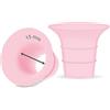 Maymom Inserto per flange 15 mm rosa - Compatibile con Elvie singolo/doppio elettrico e coppa Elvie Stride (24 mm), compatibile con paracapezzolo Medela PersonalFit Flex, ricambio non originale