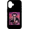 Halloween Glam Retro Vintage Comics Pop Custodia per iPhone 16 Vampire DJ House Trap Club Dance Musica Spettrale Spaventoso Clubbing