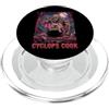Halloween Glam Retro Vintage Comics Pop Ciclope Cook Sous Chef Ristorante Cibo Spettrale Spaventoso Uomo PopSockets PopGrip per MagSafe