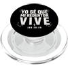 Inspiration Bible Quote Spanish Il mio redentore vive lavoro 19:25 Fede cristiana spagnola PopSockets PopGrip per MagSafe
