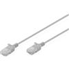 Digitus Cavo LAN Cat 6 - 1,0 m - 1 Gbit/s - U-UTP - Versione Slim AWG 32/7 - PoE+ - LSZH - Cavo di rete RJ45 - Grigio