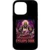 Halloween Glam Retro Vintage Comics Pop Custodia per iPhone 14 Pro Max Ciclope Cook Sous Chef Ristorante Cibo Spettrale Spaventoso Uomo
