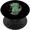 dino prehistoric times pangaea prehistor Dino in sella a un monociclo PopSockets PopGrip Adesivo