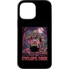Halloween Glam Retro Vintage Comics Pop Custodia per iPhone 13 Pro Max Ciclope Cook Sous Chef Ristorante Cibo Spettrale Spaventoso Uomo