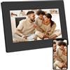 AGFAPHOTO - Realiview APF700WIFI - Cornice digitale con connessione Wi-Fi - App Frameo, touchscreen HD da 7 pollici, memoria da 32 GB, funzioni meteo/orologio - Nero